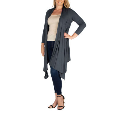 24seven Comfort Apparel Womens Plus Midweight Softshell Vest Jacket