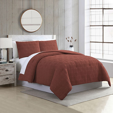 Modern Threads Ethos 3-pc. Midweight Comforter Set, One Size, Red