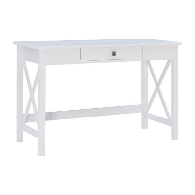 Delavan Office + Library Collection Desk, Color Antique White JCPenney