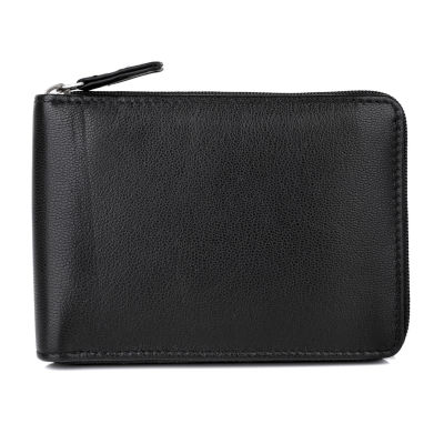 J. Buxton Zip Around Billfold Wallet, Color: Black - JCPenney