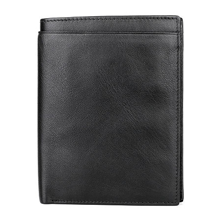 J. Buxton Mens RFID Blocking Traveler Wallet, One Size, Black