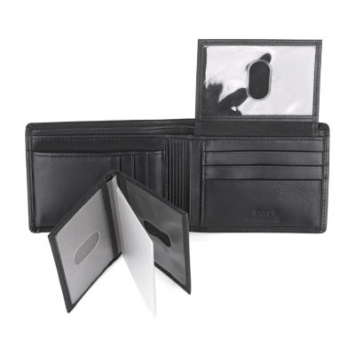 J. Buxton Dopp Double Id Billfold Mens RFID Blocking Bifold Wallet