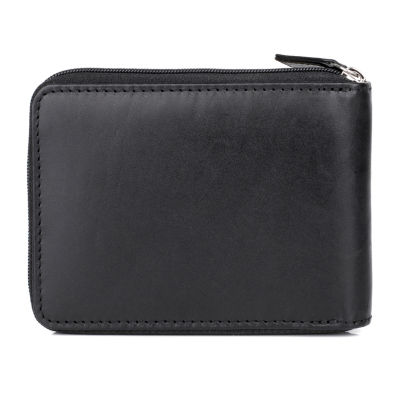 J. Buxton Mens RFID Blocking Zip Around Wallet