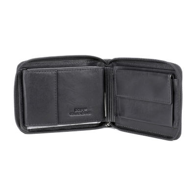 J. Buxton Mens RFID Blocking Zip Around Wallet