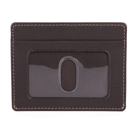 J. Buxton Mens RFID Blocking Front Pocket Wallet, One Size, Brown