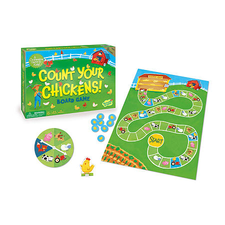 Peaceable Kingdom Count Your Chickens Cooperative Board Game Board Game, One Size, Green