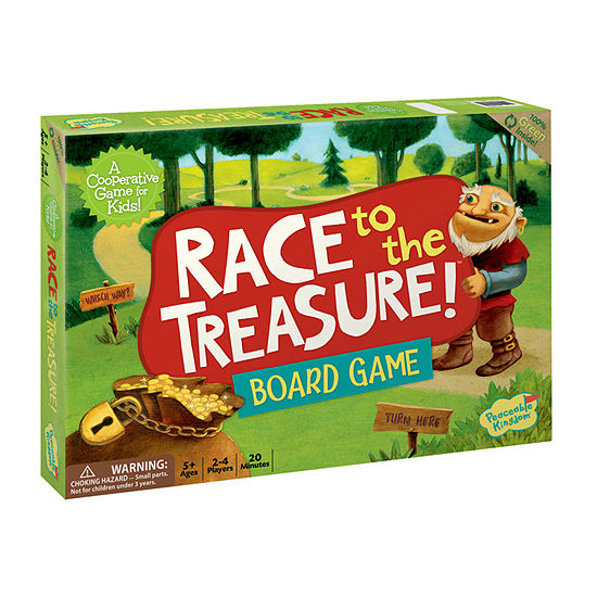 Peaceable Kingdom Race to the Treasure CooperativeBoard Game, Color ...