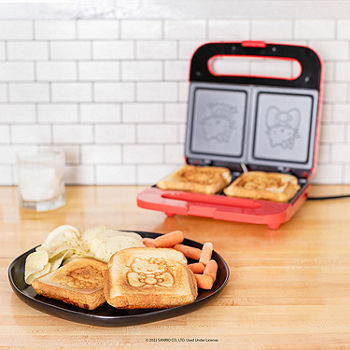 Uncanny Brands Hello Kitty® Grilled Cheese Maker- Panini Press and Compact  Indoor Grill