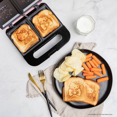 Uncanny Brands Hello Kitty® Red Grilled Cheese Maker- Panini Press and Compact Indoor Grill