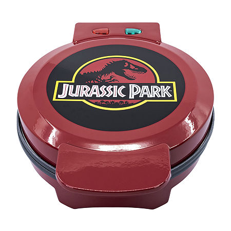 Jurassic World Uncanny Brands Jurassic Park Waffle Maker - T-rex On Your Waffles - Waffle Iron In Black
