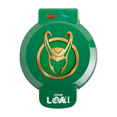 Uncanny Brands Marvel Loki Waffle Maker Loki's Helmet on Your Waffles