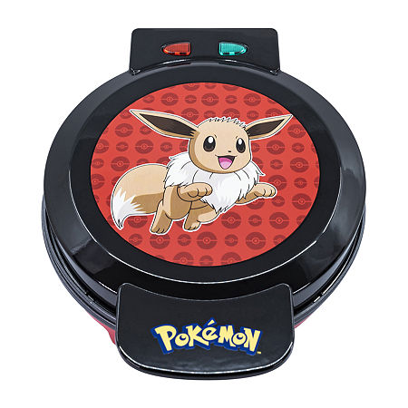 Uncanny Brands Pokémon Eevee Waffle Maker - Make Bounty Eevee Waffles - Kitchen Appliance, One Size, Black