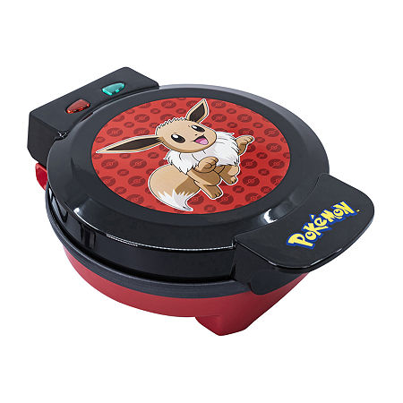 Uncanny Brands Pokémon Eevee Waffle Maker - Make Bounty Eevee Waffles - Kitchen Appliance, One Size, Black