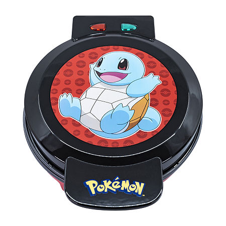 Pokémon Uncanny Brands Pokã©mon Squirtle Waffle Maker - Make Bounty Squirtle Waffles - Kitchen Appliance In Black