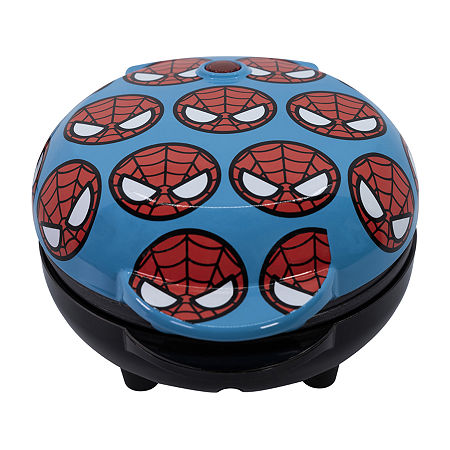 Marvel Uncanny Brands  Spider-man Mini Waffle Maker -  Kitchen Appliance In Red