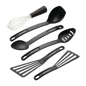 Calphalon 3 piece Solid Beech Wood Spoons Turner Cooking Utensils Set NEW