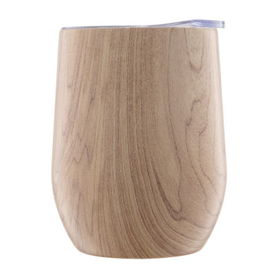 Cambridge 12oz Wood Decal Wine Tumbler