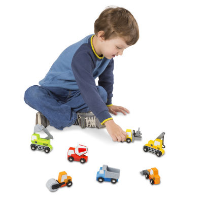 Melissa & Doug Wooden Construction Site Vehicles