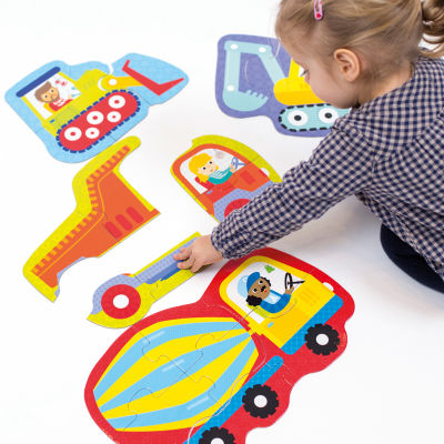 Hands at Play  22 Pcs Puzzle - Construction Vehicles