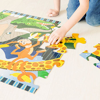Melissa & Doug Safari Social Floor Puzzle - 24 Pieces Puzzle, Color: Multi  - JCPenney