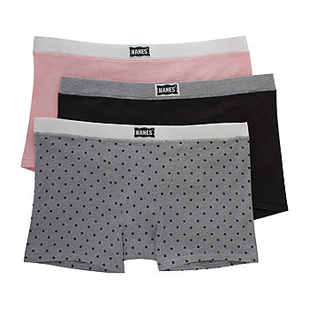 HANES 3 PACK!! Originals Women's Breathable Cotton Boxers Underwear Sz –  PayWut
