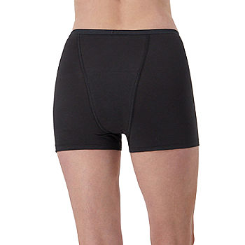 Hanes Comfort Period 2 Pack Average + Full Figure Period + Leak Resistant  Boyshort Panty 48fds3