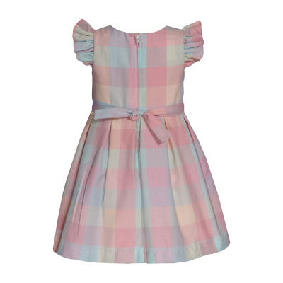 Bonnie Jean Toddler Girls Short Sleeve Flutter A-Line Dress