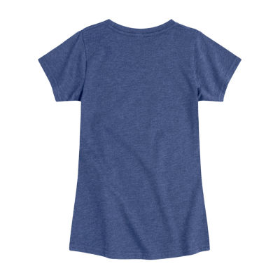 Little & Big Girls Round Neck Short Sleeve Peanuts Graphic T-Shirt