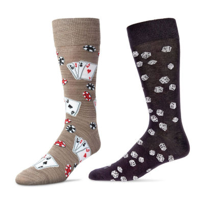 MeMoi 2 Pair Crew Socks Mens