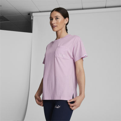 PUMA Womens Crew Neck Short Sleeve T-Shirt