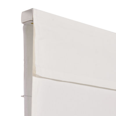 Home Basics Classic Cotton Canvas Custom Cordless Blackout Roman Shade