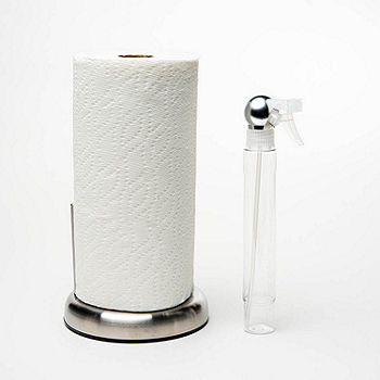 This very useful Tension Paper Towel Holder with Spray Bottle. Link on,  Home Paper Towel Dispenser