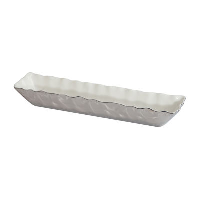 Certified International Silver Coast Porcelain Serving Tray