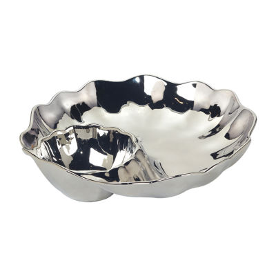 Certified International Silver Coast Porcelain Chip + Dip Set