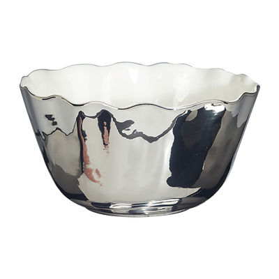 White Aluminum Seashell Bowl