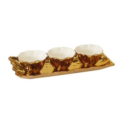 Certified International Gold Coast 4-pc. Porcelain Dipping Bowl