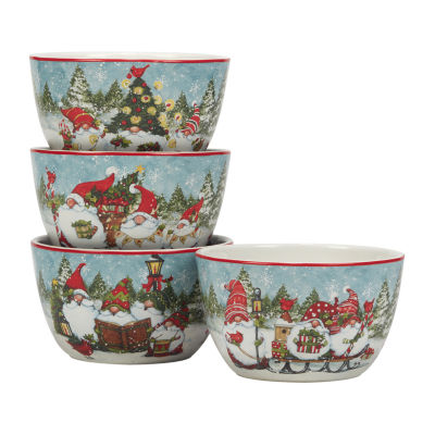 Certified International Christmas Gnomes 16-pc. Earthenware Dinnerware Set