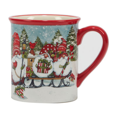 Certified International Christmas Gnomes 4-pc. Coffee Mug