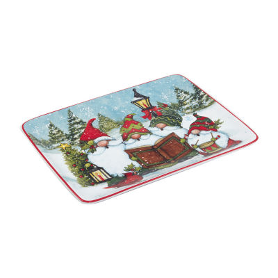 Certified International Christmas Gnomes Serving Platter