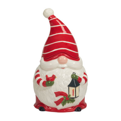 Certified International Christmas Gnomes Earthenware Cookie Jar