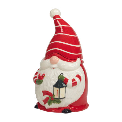 Certified International Christmas Gnomes Earthenware Cookie Jar