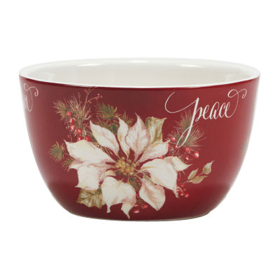 Certified International Winters Joy 4-pc. Earthenware Ice Cream Bowl