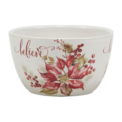 Certified International Winters Joy 4-pc. Earthenware Ice Cream Bowl