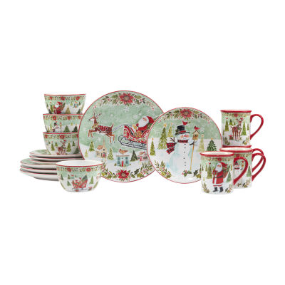 Certified International Joy Of Christmas 16-pc. Earthenware Dinnerware Set