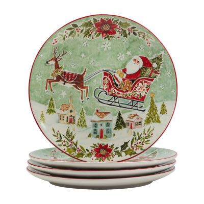 Certified International Joy Of Christmas 4-pc. Earthenware Dinner Plate