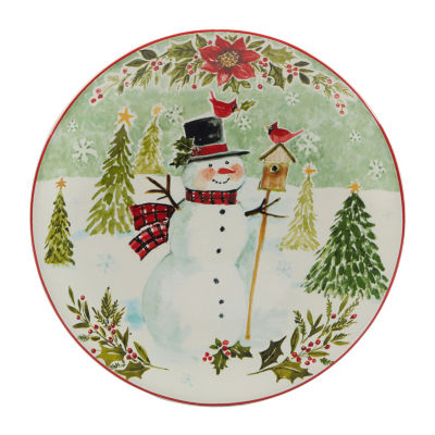 Certified International Joy Of Christmas 4-pc. Earthenware Dessert Plate