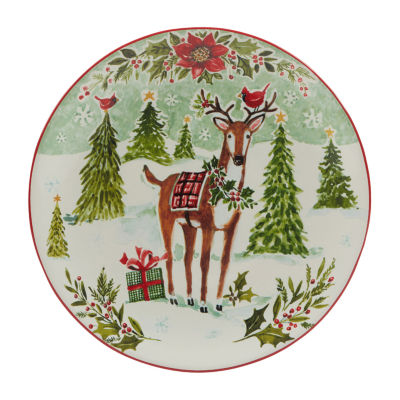 Certified International Joy Of Christmas 4-pc. Earthenware Dessert Plate