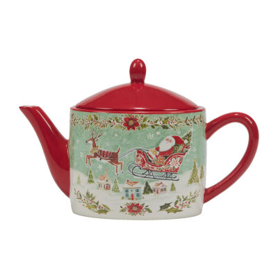 Certified International Joy Of Christmas Teapot