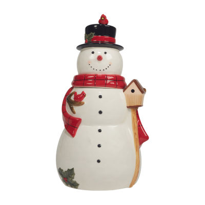 Certified International Joy Of Christmas Earthenware Cookie Jar 36928 ...