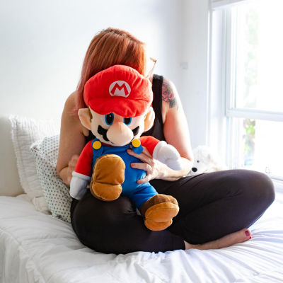 Super Mario The Real Thing 22 Inch Plush Pillow